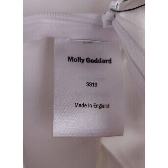 Molly Goddard Casual Cotton Pants Size UK 10 US S Womens White NWT - Picture 11 of 13